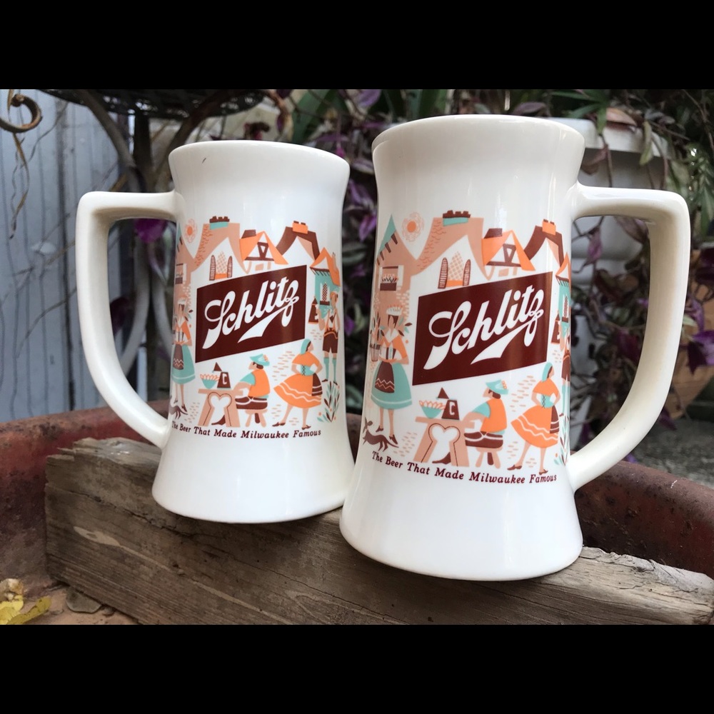 Vintage Schiltz Beer Steins 70’s October Fest